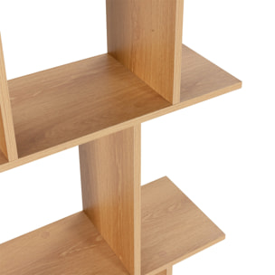 Estantería Niko 8 huecos efecto Roble