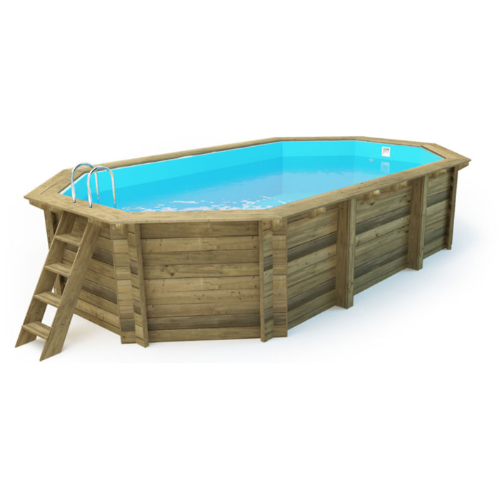 Piscine bois "Florida 145 " - 6.57 x 4.57 x 1.45 m