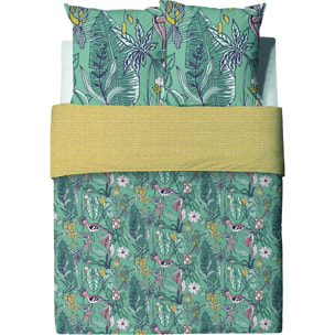 Parure Housse De Couette 3pcs 100% Coton 57fils Hupia