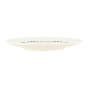 Lot de 6 assiettes à dessert en grès 19cm avec imprimé poule GALLINA