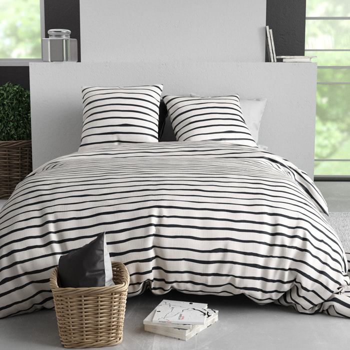 Parure housse de couette 3pcs polycoton roxanne
