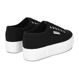 Scarpe da donna Superga Nero 2790 SHINY 3D LETTERING