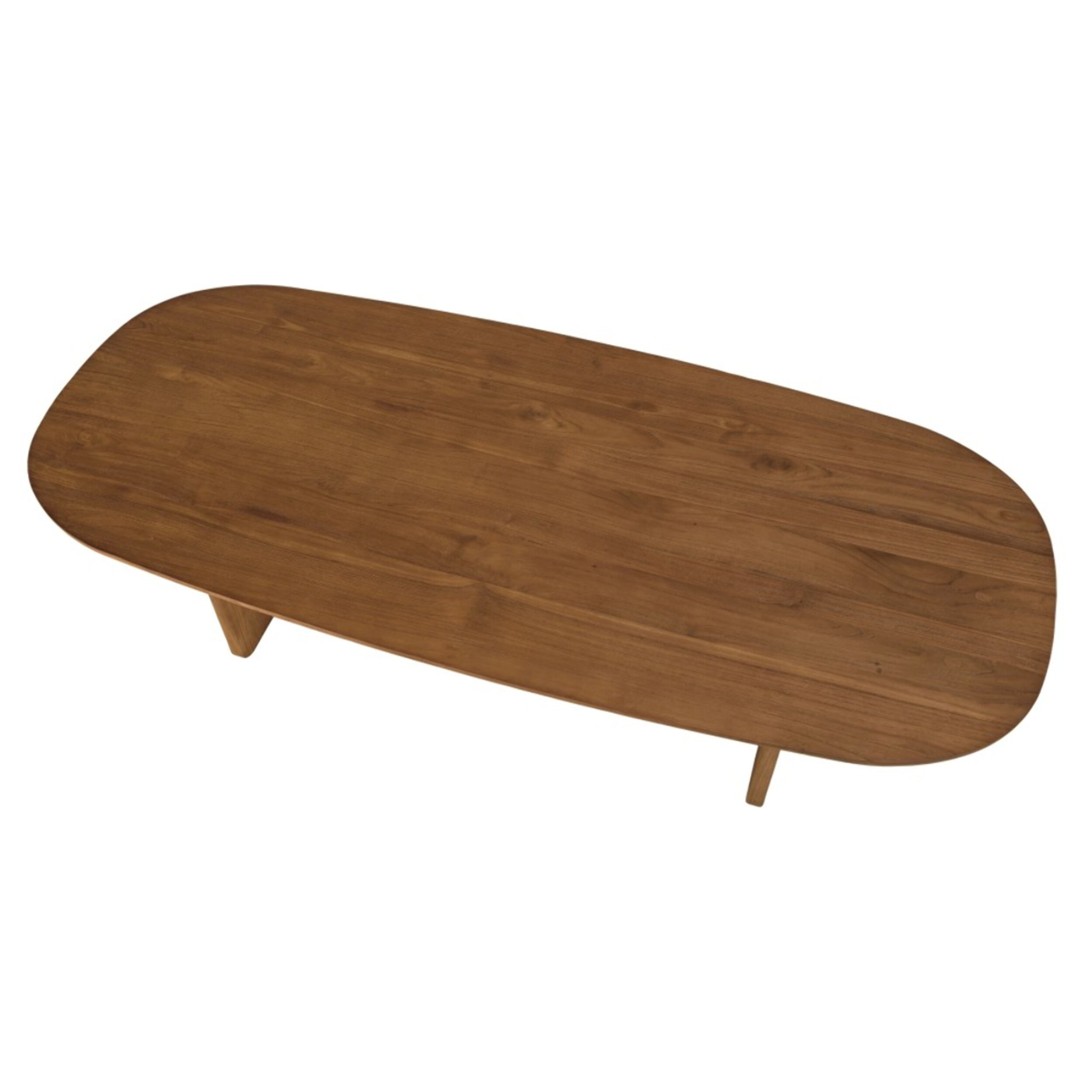 SIXTINE - Table basse 140x60cm en bois de teck recyclé