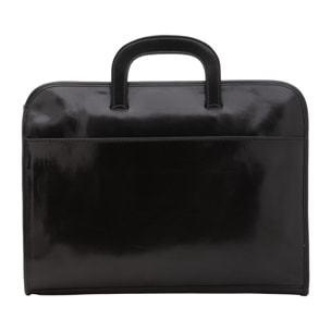 Borsa da lavoro uomo in vera pelle - Modello False - 100% Made in Italy - 40.0 x 30.0 x 6.0 cm