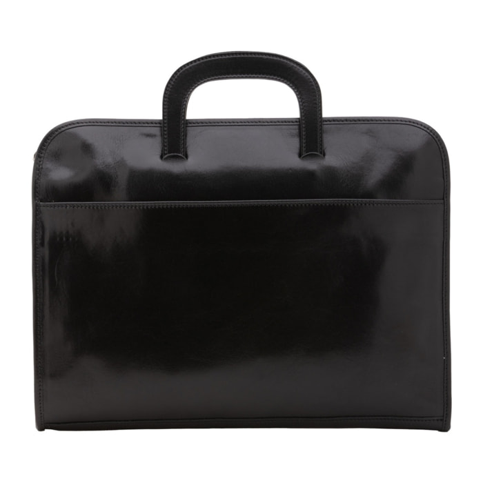 Borsa da lavoro uomo in vera pelle - Modello False - 100% Made in Italy - 40.0 x 30.0 x 6.0 cm