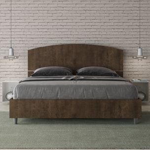 Letto con rete 160x200 noce Dora