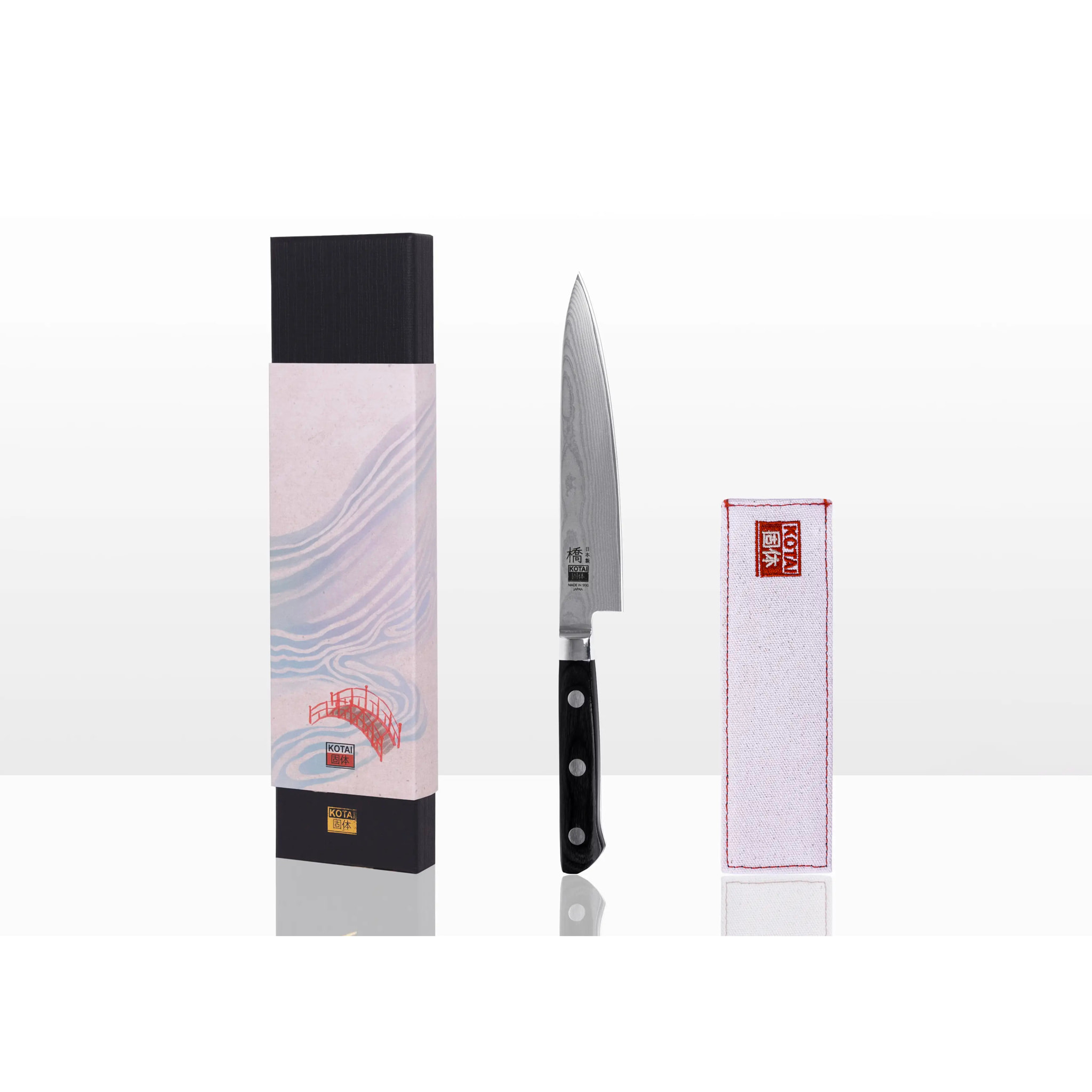Coltello universale Hashi Damas - acciaio damasco giapponese - lama: 15 cm