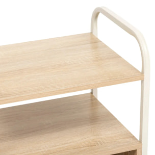 Chevet Curvy 2 niveaux bois clair