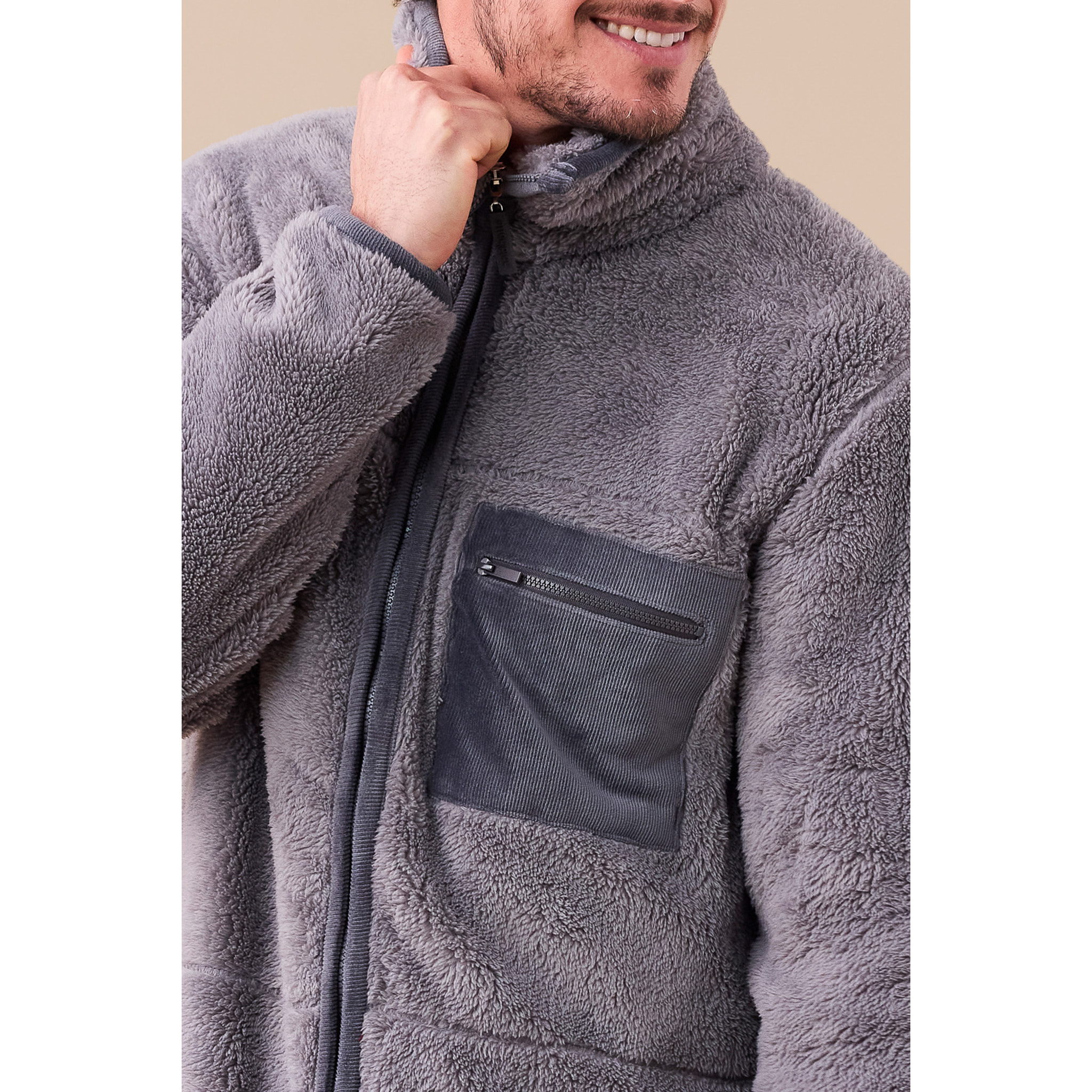 Giacca uomo eco-pelliccia articolo unito. Noidinotte