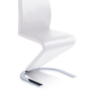 Pack 2 sillas de comedor Rin símil piel Blanco