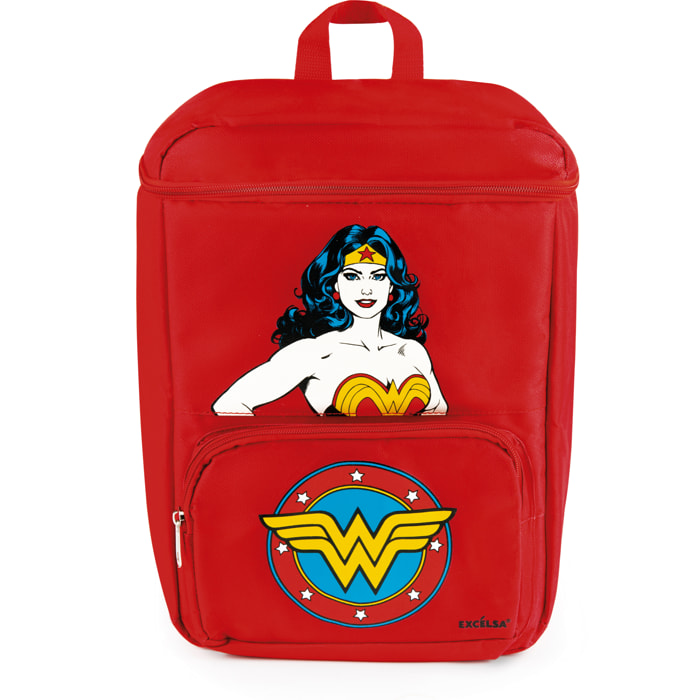 Zaino termico Excelsa Wonder Woman, capacità 13 L, rosso