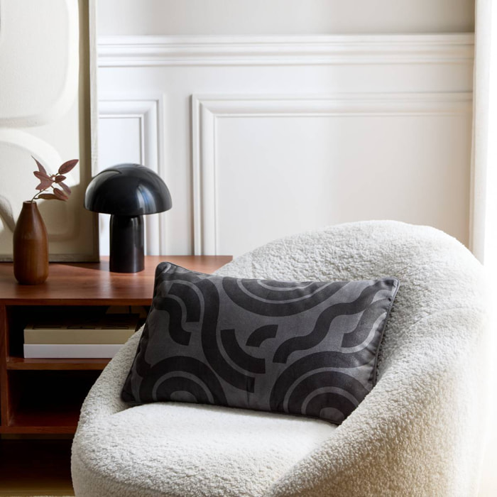 Coussin Lilou rectangulaire 30x50cm gris