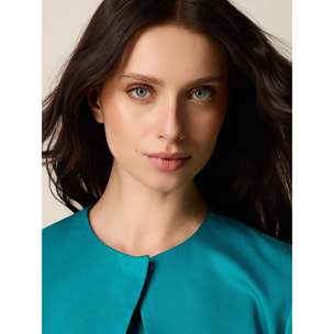 Oltre - Giacca corta in lyocell - Ottanio