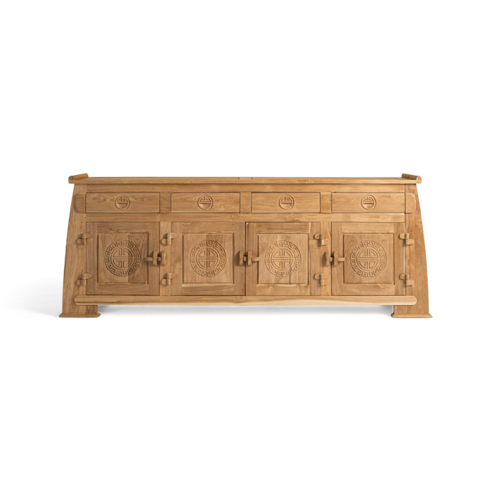 Aparador de Madera de Teca Estilo Colonial Oriental