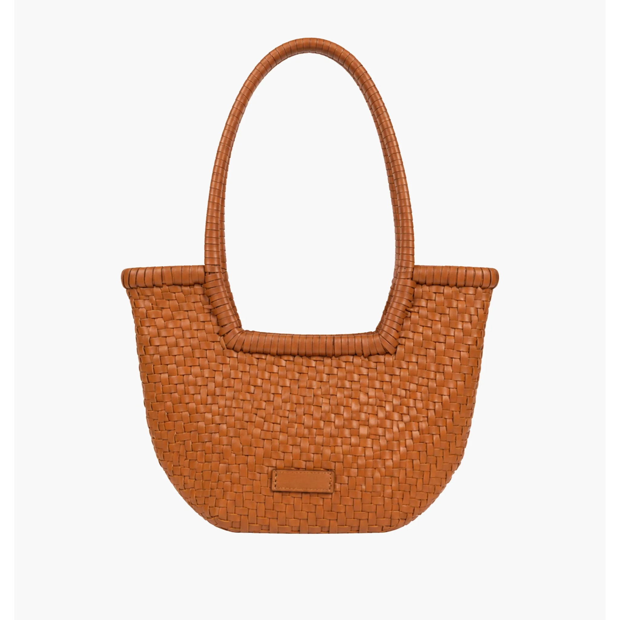 Bolso de mano de mujer de mano de piel trenzada