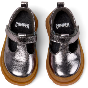 Bailarinas - CAMPER Brutus - Gris - Cuero liso