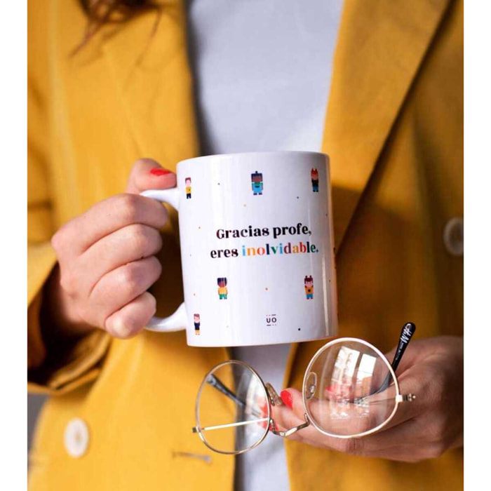 Taza "Gracias profe, eres inolvidable"