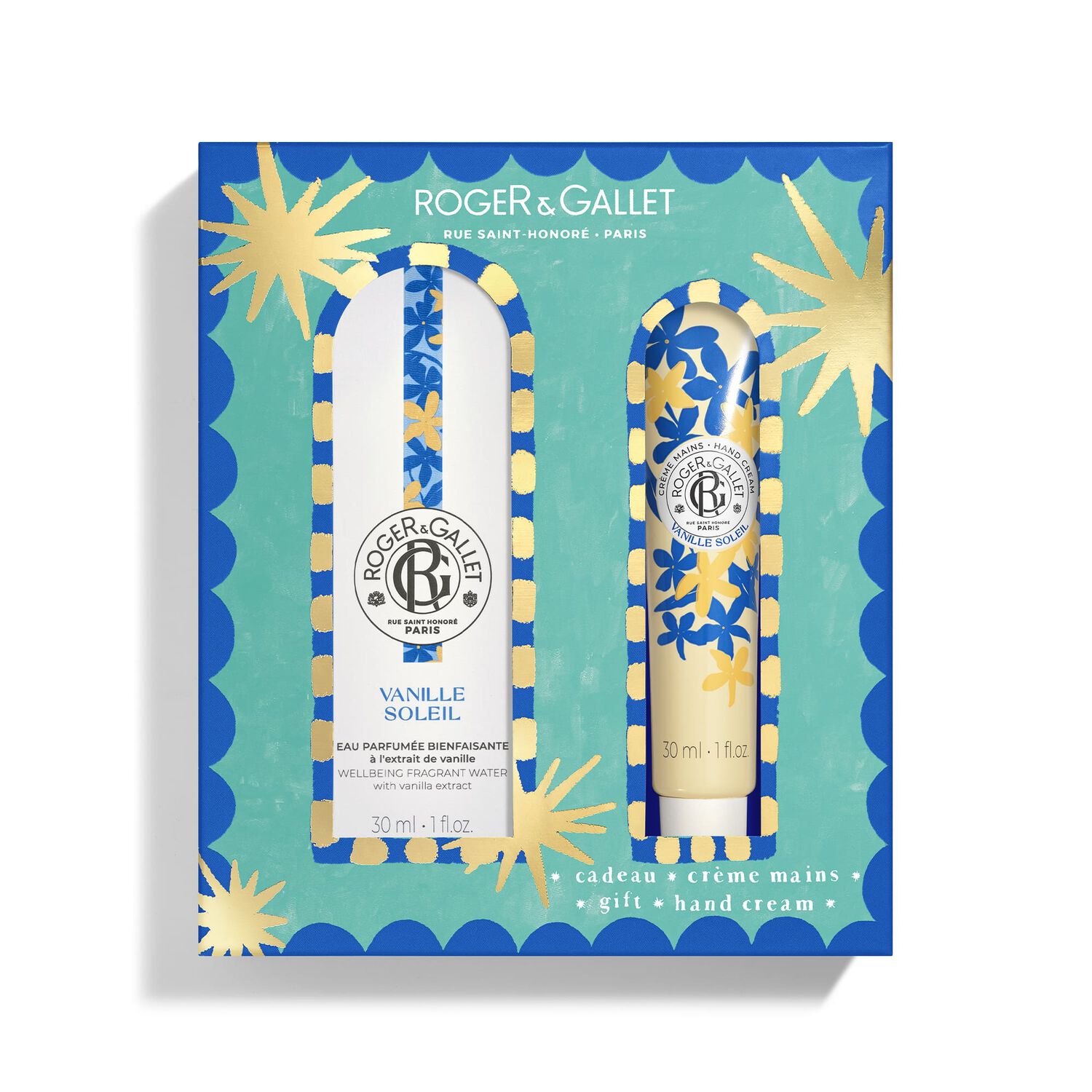 Vanille Soleil - Coffret Eau Parfumée Bienfaisante 30ml + Crème Mains 30ml