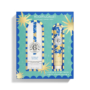 Vanille Soleil - Coffret Eau Parfumée Bienfaisante 30ml + Crème Mains 30ml