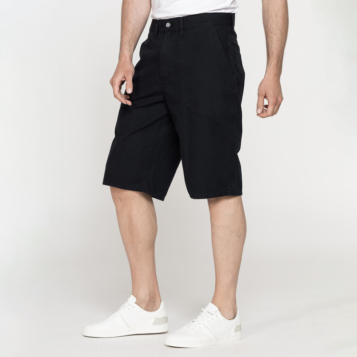 BERMUDA TINTA UNITA IN TELA DI COTONE