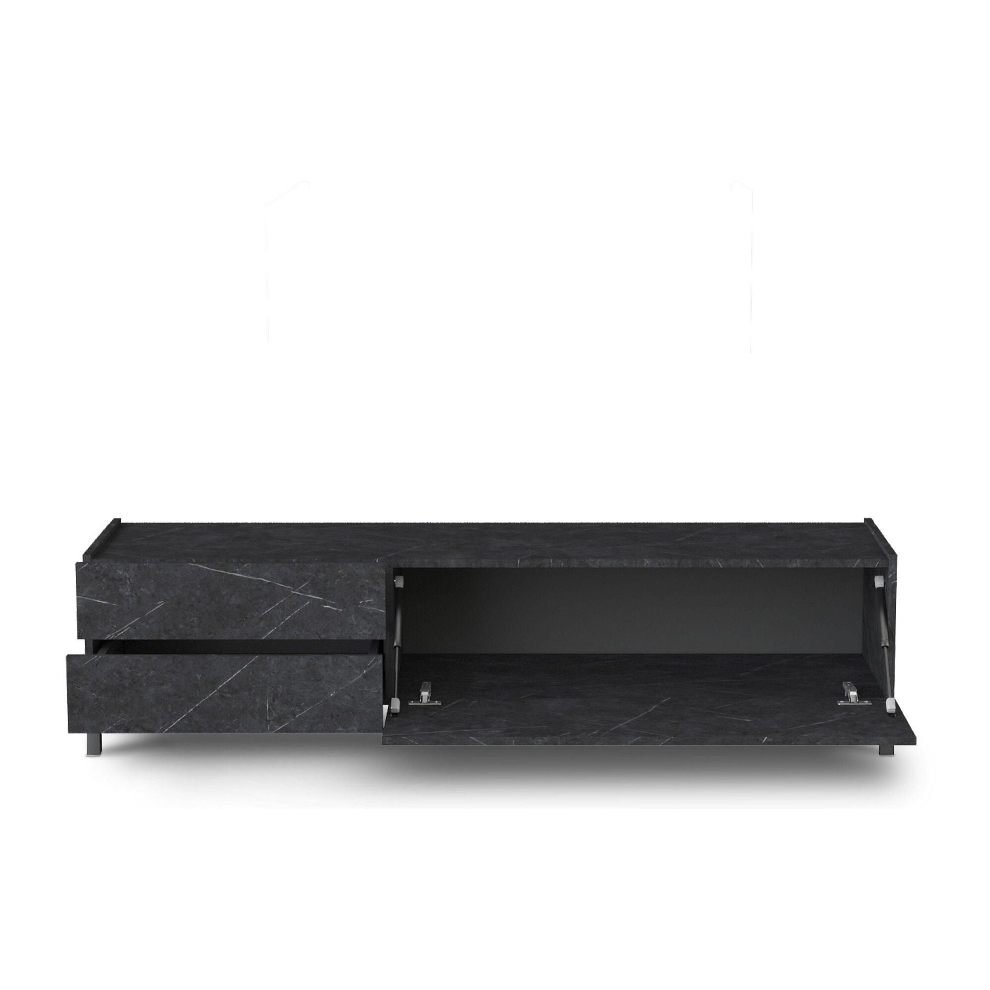 ORESTELUCHETTA porta TV BURHAM BLACK MARBLE