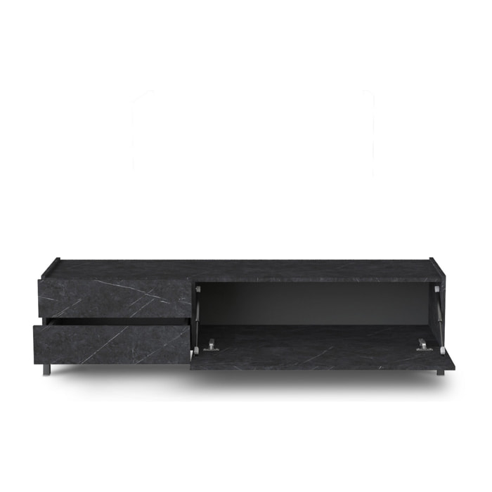 ORESTELUCHETTA porta TV BURHAM BLACK MARBLE