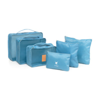 Set di 6 Borse Organizzatrici per Valigie Luggan - Blu - Poliestere