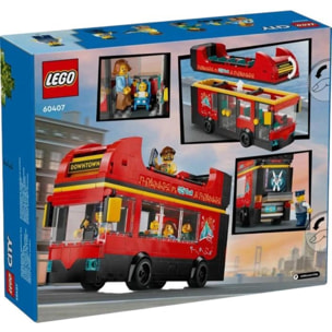 LEGO CITY 60407 - AUTOBUS TURISTICO ROSSO A DUE PIANI