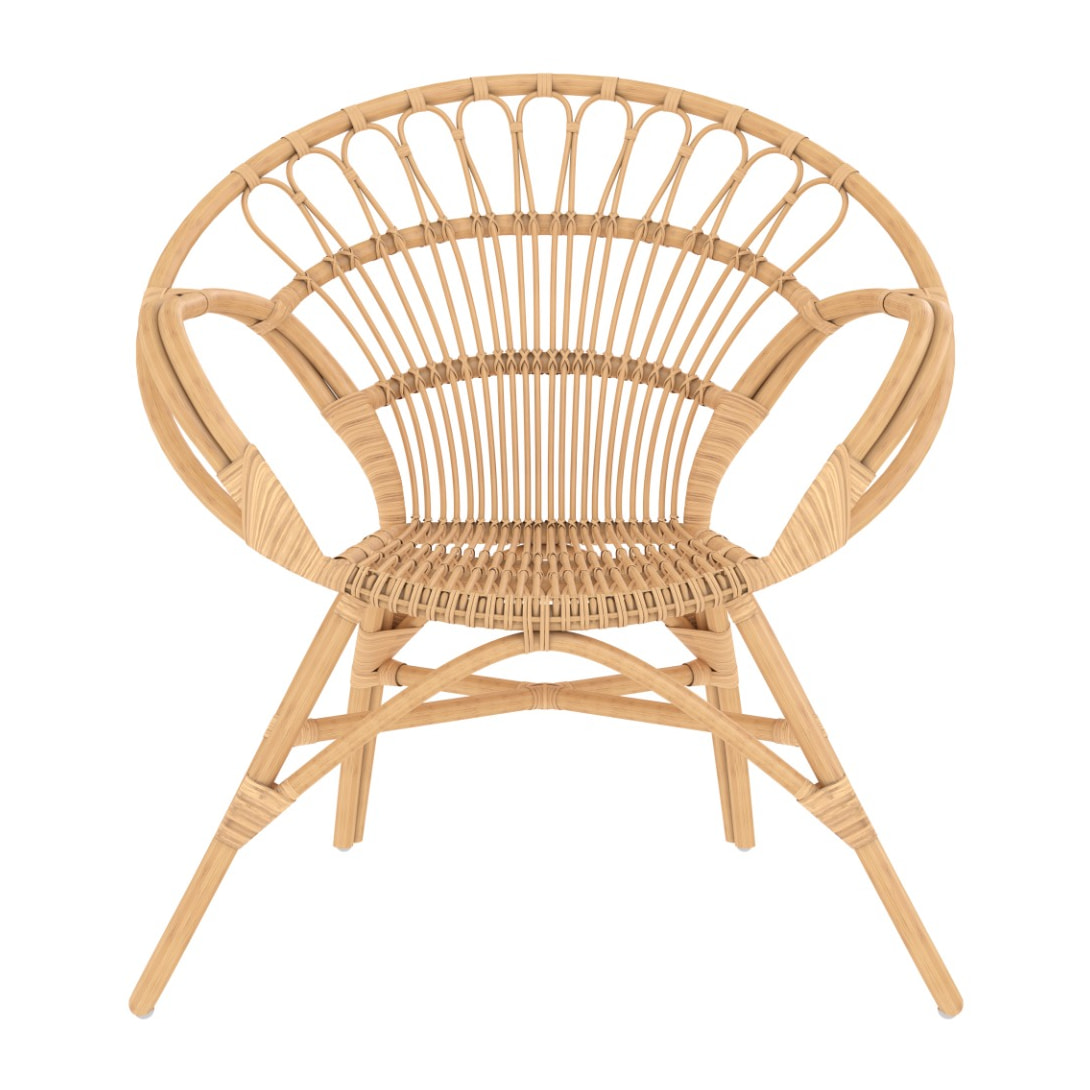 Fauteuil en rotin naturel - Ronnie