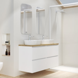 Conjunto mueble de baño NORDIK Alday, 120cm, Blanco Mate