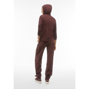 Pantaloni cargo in canvas tinto capo