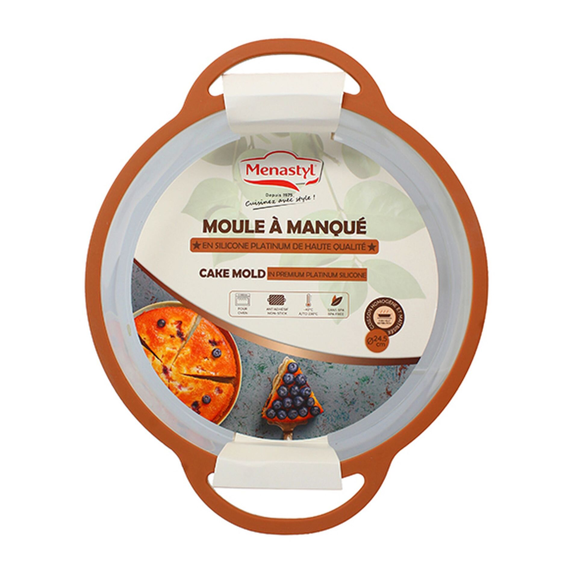 Moule à manque mady 24.5cm en silicone et acier carbone