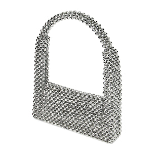 Mini-bag argento in pvc