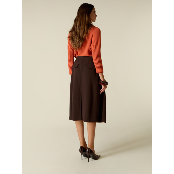 Oltre - Gonna pantalone - Marrone