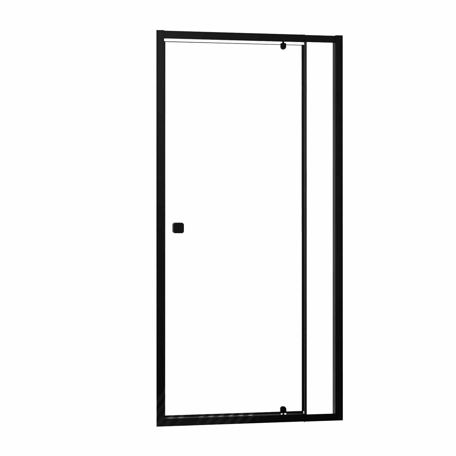 Porte de douche Pivotante Noir 70-80x185cm - Extensible de 69 à 80 cm - BLACK SLIDE 70 80