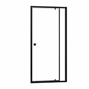 Porte de douche Pivotante Noir 70-80x185cm - Extensible de 69 à 80 cm - BLACK SLIDE 70 80