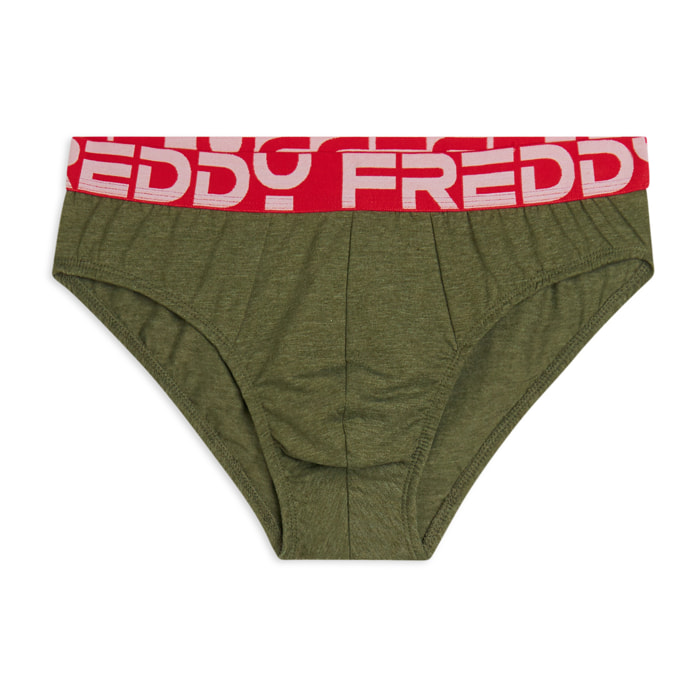 Slip Uomo con Elastico Jacquard Colorato e Maxi Logo