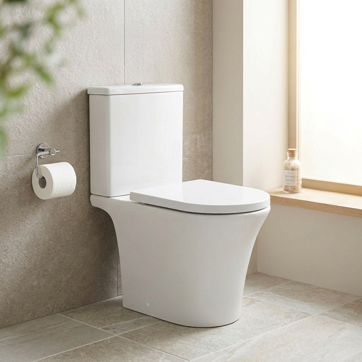 WC à poser sans bride, avec abattant softclose - remplissage par le bas (SATBRE030RREXVP)