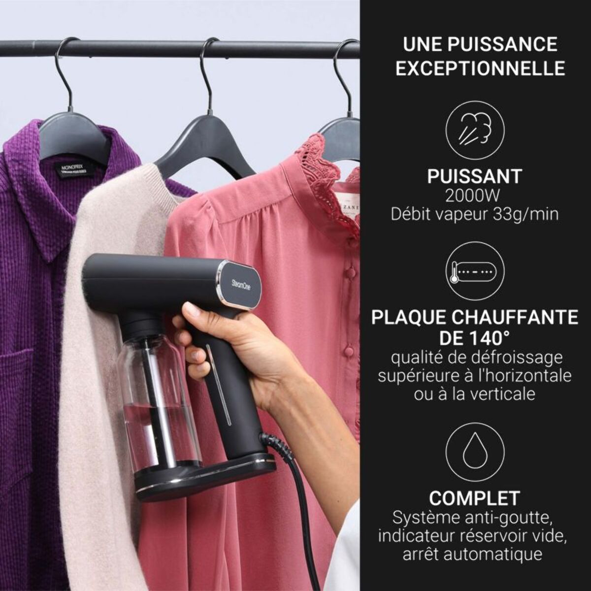 Défroisseur vapeur STEAMONE XL400 V2 Karl