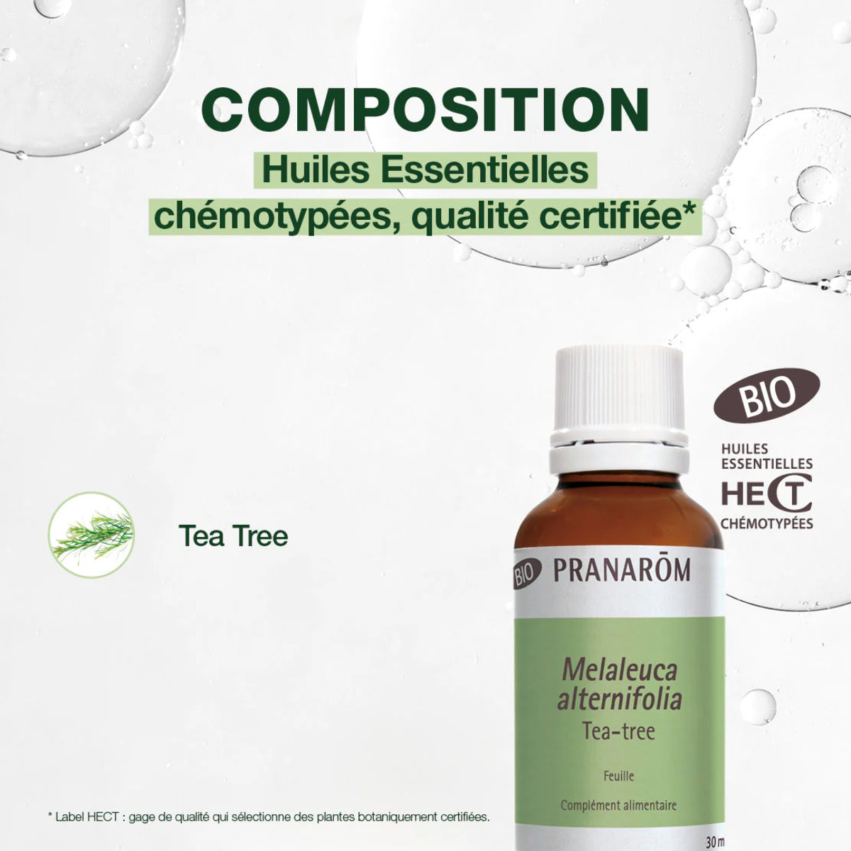 Pranarom - Huile Essentielle de Tea-tree grand format - Bio - 30 ml