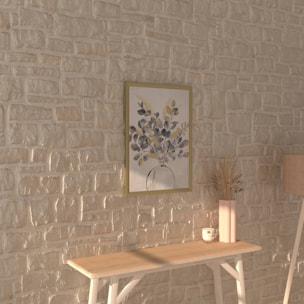 Toile imprimée "Fleur" encadrée 50x70 cm