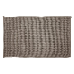 TAPPETO BAGNO SCENDI DOCCIA 100% POLIESTERE TORTORA