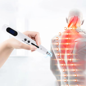 Pluma de acupuntura electrónica SC897. Con pantalla digital, 9 ajustes de intensidad.