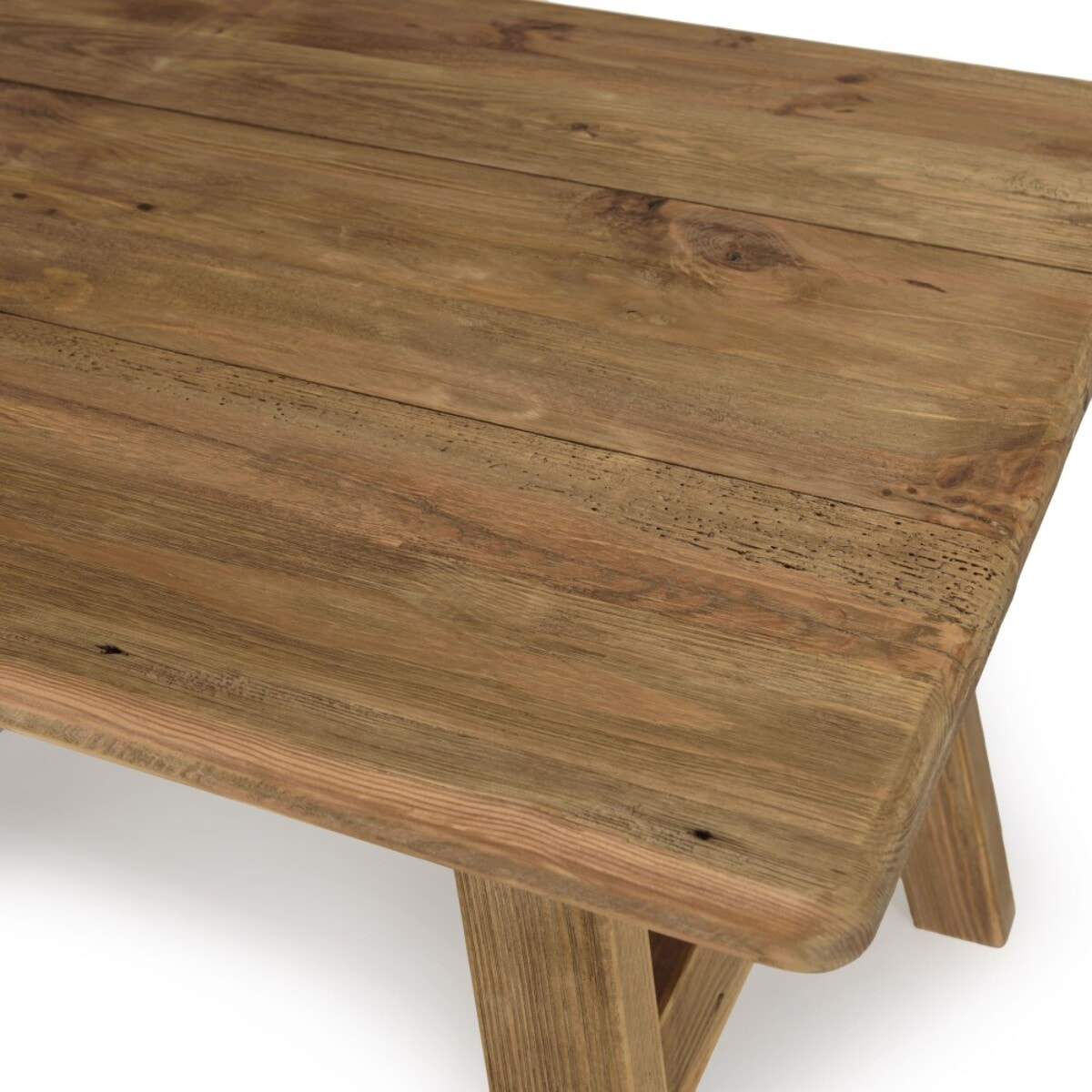 SANDY - Table à manger 140x75cm bois Pin recyclé