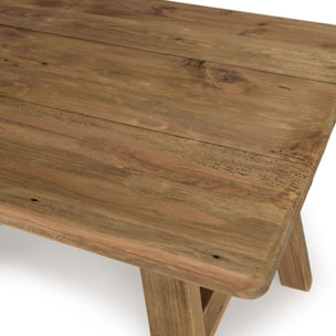 SANDY - Table à manger 140x75cm bois Pin recyclé