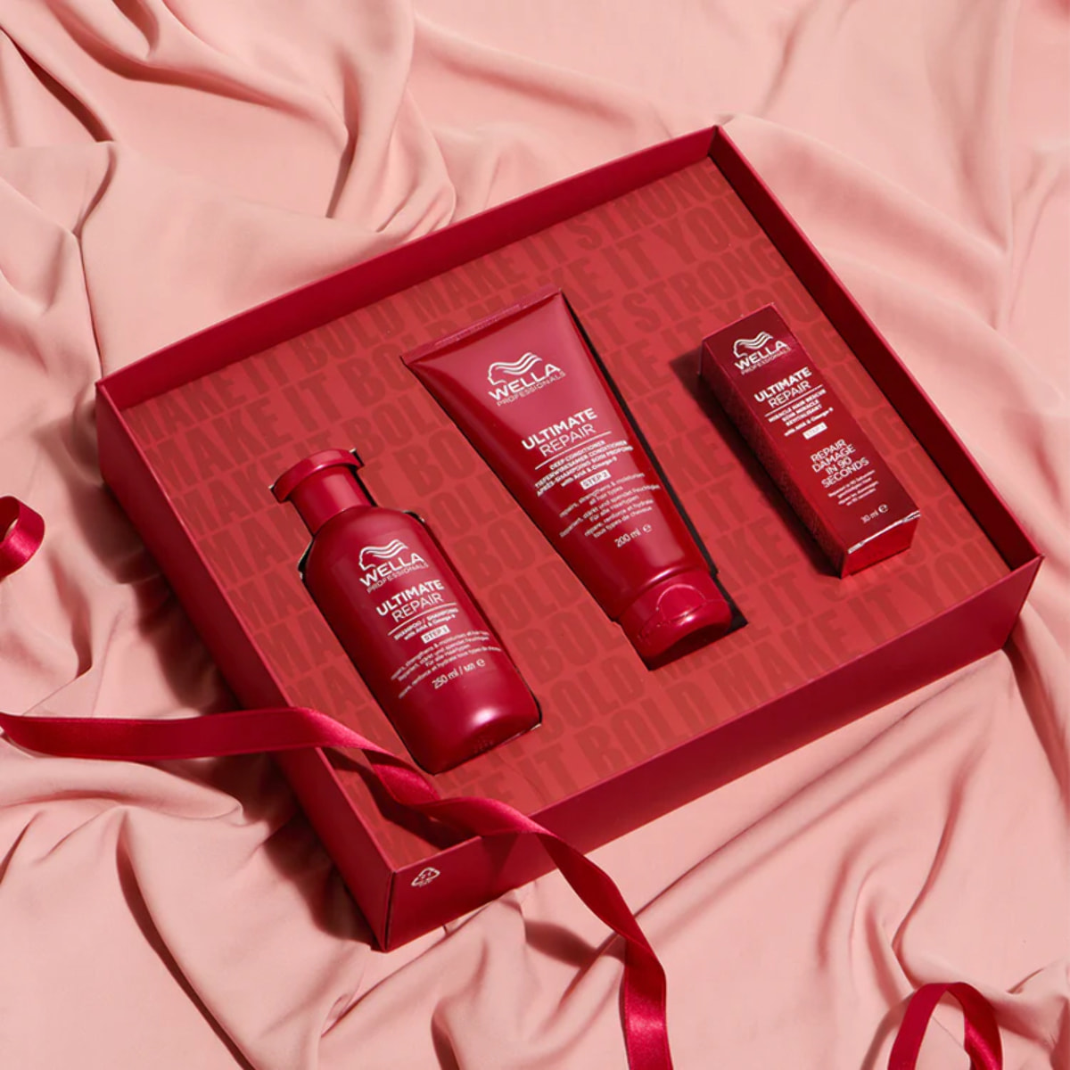 WELLA PROFESSIONALS Set Cofanetto Ultimate Repair Shampoo 250ml + Conditioner 200ml + Miracle Hair 30ml