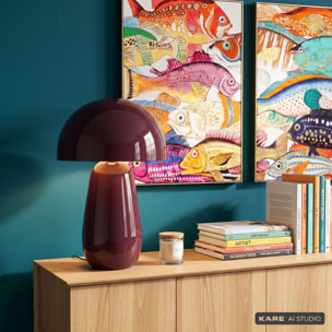 Lampe Fungo 44cm violette Kare Design