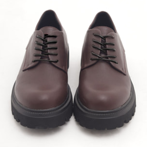 OXFORD SUOLA ALTA LISCIA BORDEAUX