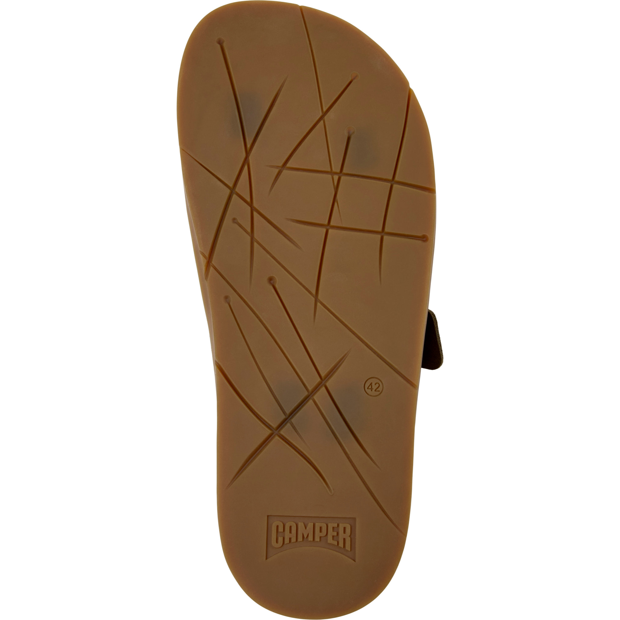 Sandalias - CAMPER Lluc Sandal - Verde - Cuero de gamuza