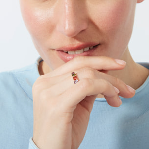 Anillo Lanbyu acabado oro rosa 18k